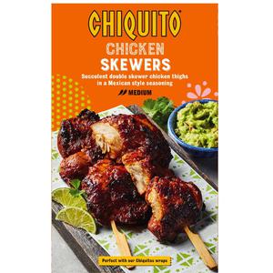 Chiquito Chicken Skewers 500g