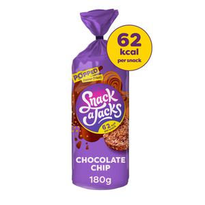 Snack A Jacks Chocolate Chip Sharing Rice Cakes 180g