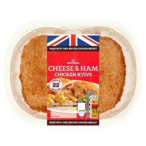 Morrisons 2 Cheese & Ham Chicken Kyivs