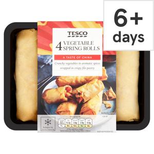 Tesco 4 Vegetable Spring Rolls 240G