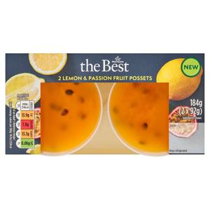 Morrisons The Best Twin Lemon & Passionfruit Posset