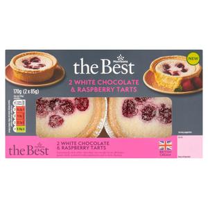 Morrisons The Best White Chocolate & Raspberry Tart