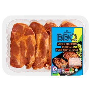 Morrisons Bourbon Pork Shoulder Steaks