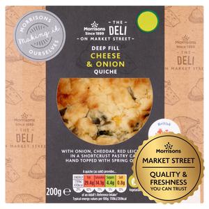 Morrisons Market Street Deli Cheese & Onion Quiche