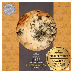 Morrisons Market Street Deli s Cheese & Onion Quiche