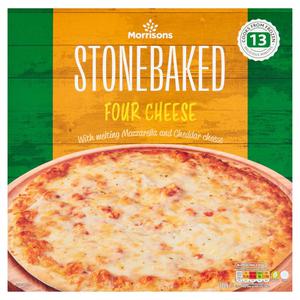 Morrisons Four Cheese Stonebake Pizza