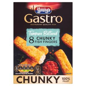 Morrisons Young's Gastro Tempura Battered 8 Chunky Fish Fingers