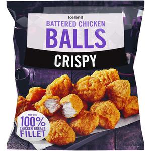 Iceland Crispy Battered Chicken Balls 490g