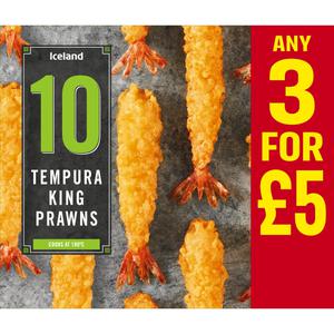 Iceland 10 Tempura King Prawns 130g