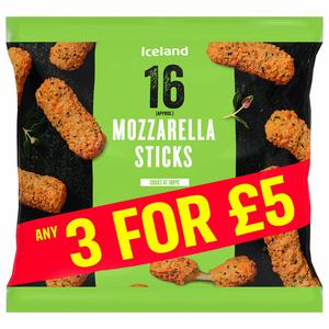 Iceland 16 (approx.) Mozzarella Sticks 240g