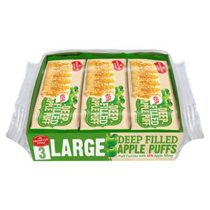 Brompton House Large Deep Filled Apple Puffs 3 x 50g (150g)