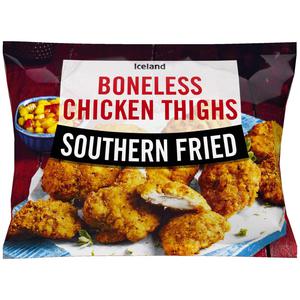 Iceland Southern Fried Boneless Chicken Thighs 500g