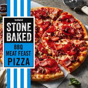 Iceland Stone Baked BBQ Meat Feast Pizza 408g