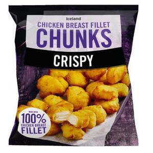 Iceland Crispy Chicken Breast Fillet Chunks 500g