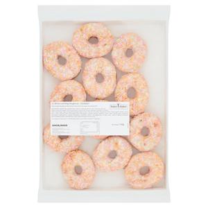 Baker & Baker 12 White Iced Ring Doughnuts 720g