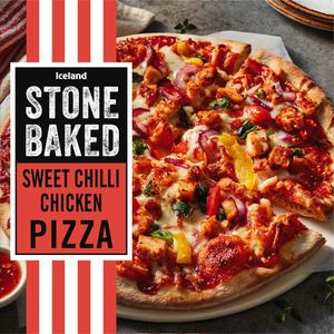 Iceland Stone Baked Sweet Chilli Chicken Pizza 382g