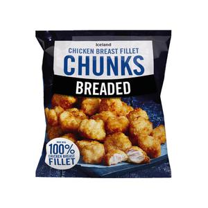 Iceland Breaded Chicken Breast Fillet Chunks 500g