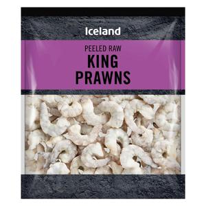 Iceland Peeled Raw King Prawns 225g