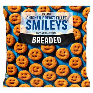 Iceland Breaded Chicken Breast Smileys 500g