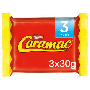 Caramac Caramel Chocolate Bar Multipack 30g 3 Pack