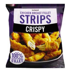 Iceland Crispy Chicken Breast Fillet Strips 500g