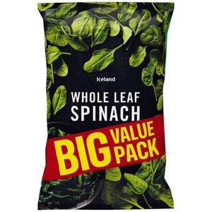 Iceland Whole Leaf Spinach 1.4kg