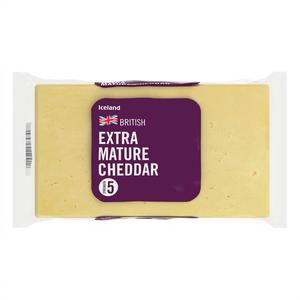 Iceland British Extra Mature Cheddar 450g