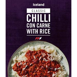 Iceland Classic Chilli Con Carne With Rice 400g