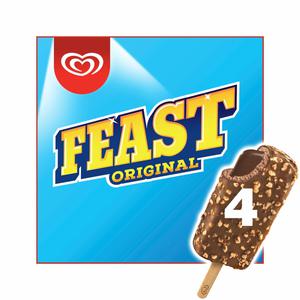 Feast Original Feast Ice Cream Stick Original chunky chocolate 4 x 90 ml