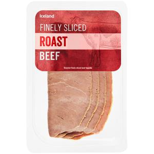 Iceland Finely Sliced Roast Beef 80g