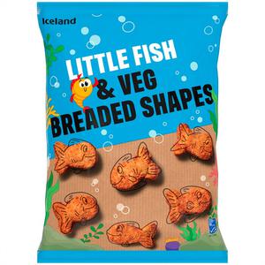 Iceland Little Fish & Veg Breaded Shapes 600g