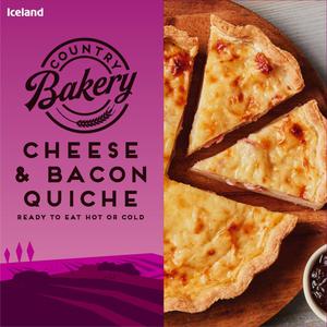 Iceland Cheese and Bacon Quiche 375g