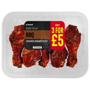 Iceland BBQ Chicken Drumsticks 370g