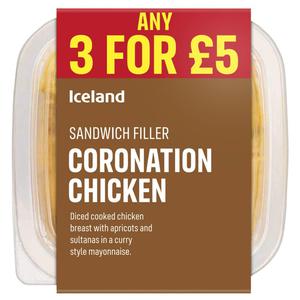 Iceland Coronation Chicken Sandwich Filler 250g