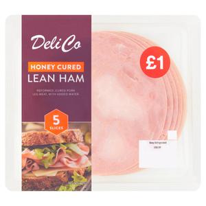 Deli Co Honey Cured Lean Ham 5 Slices 90g