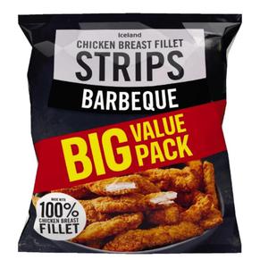 Iceland Barbeque Chicken Breast Fillet Strips 850g