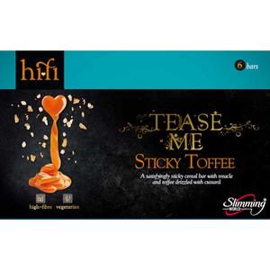 Slimming World Hifi Tease Me Sticky Toffee Bars x 6 Pack