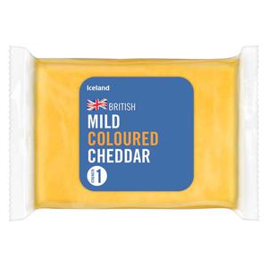 Iceland Mild Coloured Cheddar 220g