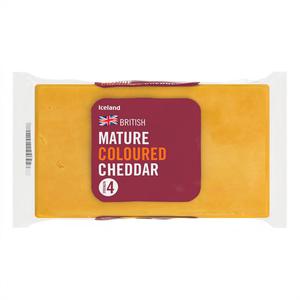 Iceland British Mature Coloured Cheddar 450g