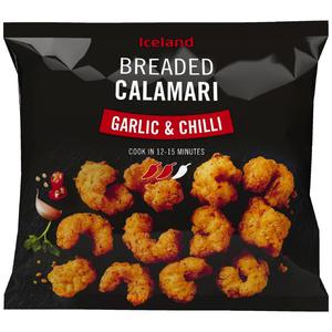 Iceland Garlic and Chilli Breaded Calamari 325g