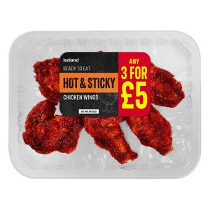 Iceland Hot & Sticky Chicken Wings 290g