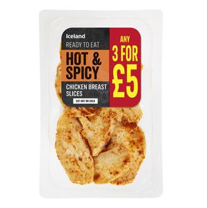 Iceland Hot & Spicy Chicken Breast Slices 160g