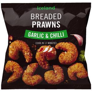 Iceland Garlic and Chilli Breaded Prawns 290g