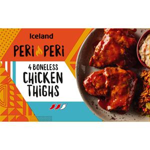 Iceland Peri Peri 4 Boneless Chicken Thighs 400g