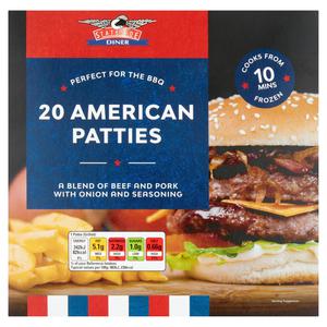 Stateside Diner 20 American Patties 994g