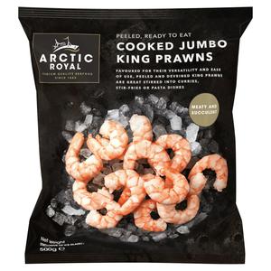 Arctic Royal Cooked Jumbo King Prawns 500g