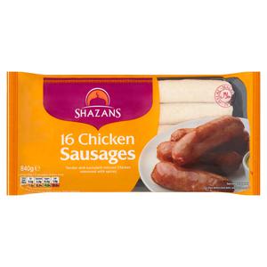 Shazans 16 Chicken Sausages 840g