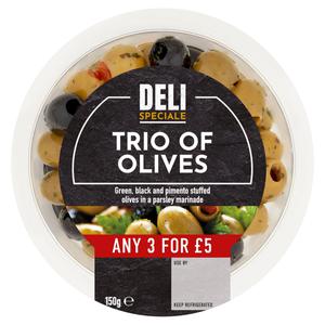 Deli Speciale Trio of Olives 150g