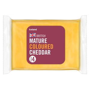 Iceland Mature Coloured Cheddar 220g