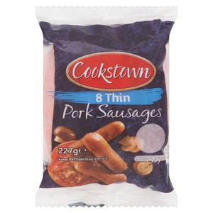 Cookstown 8 Thin Pork Sausages 227g